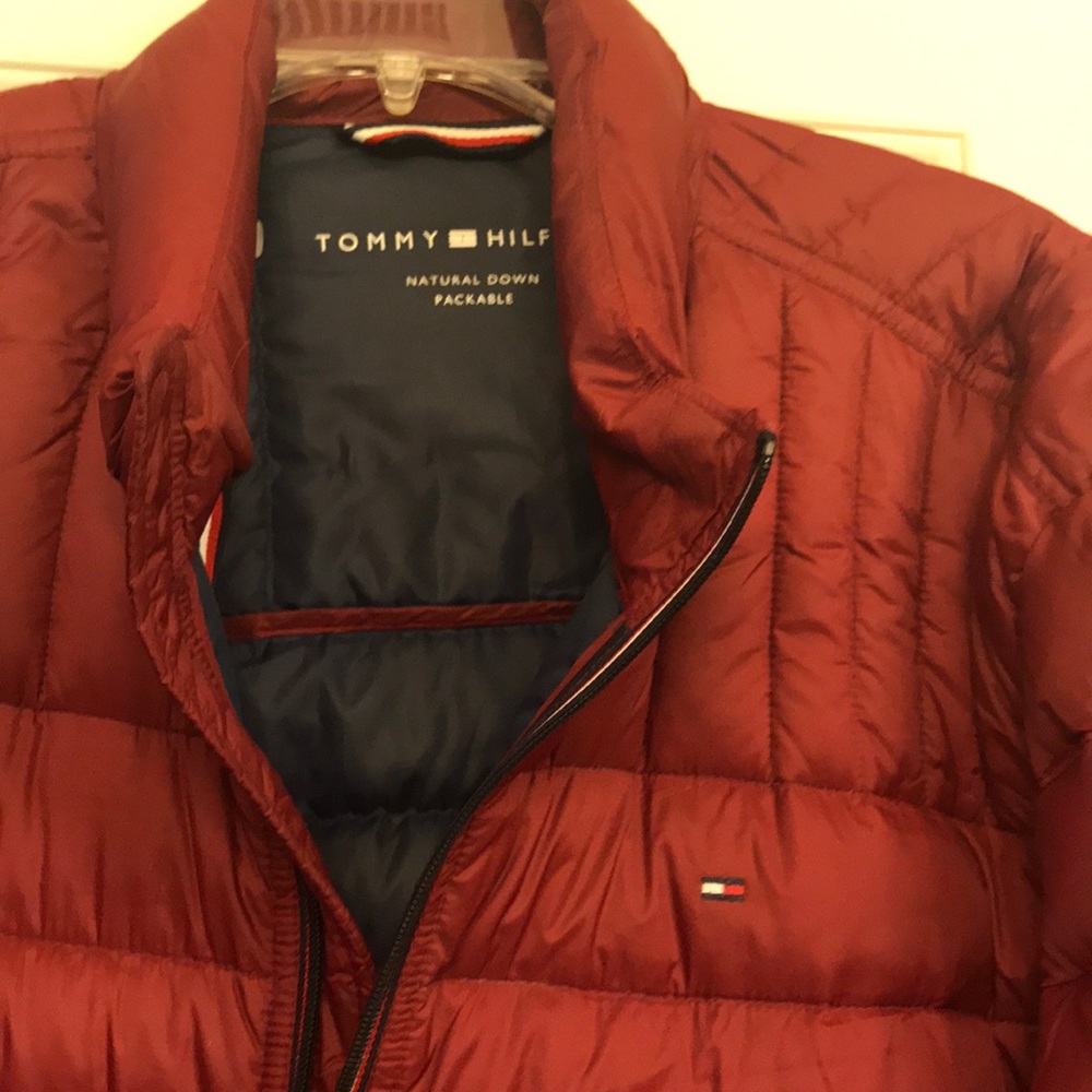 Tommy Hilfiger packable natural down coat
